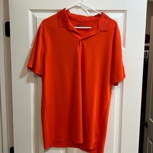 Orange Nike Golf Dri-Fit Polo